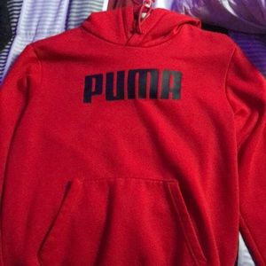 RED puma hoodie